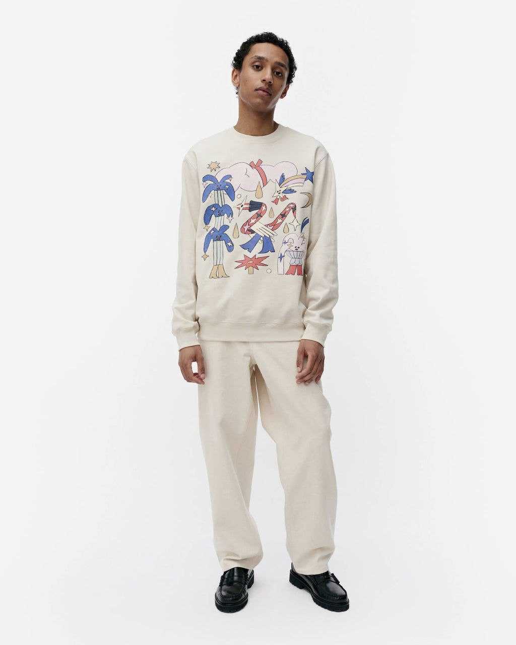 Loisto Aureate Glow placement sweatshirt