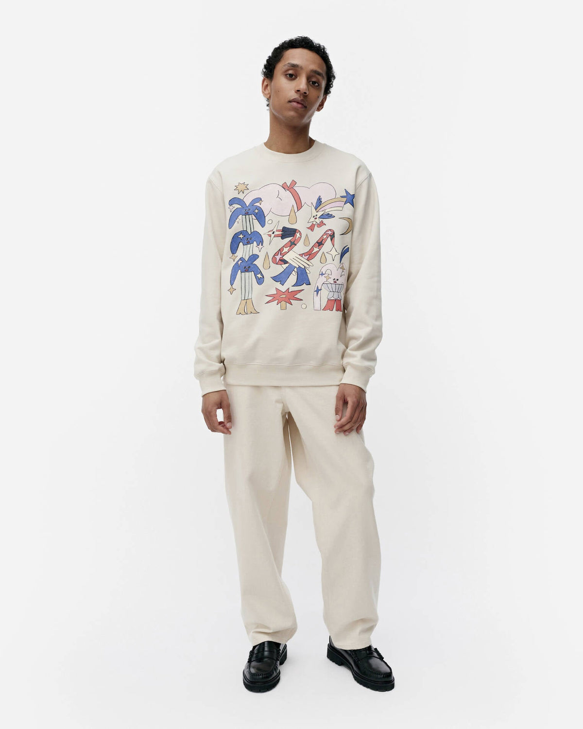 Loisto Aureate Glow placement sweatshirt