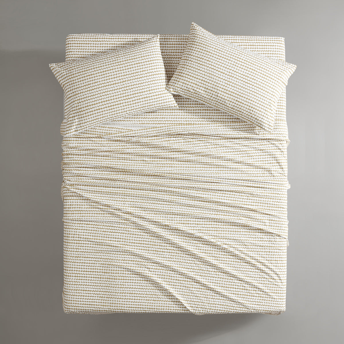 Marimekko Pikku Rasymatto Open Medium Beige King Sheet Set