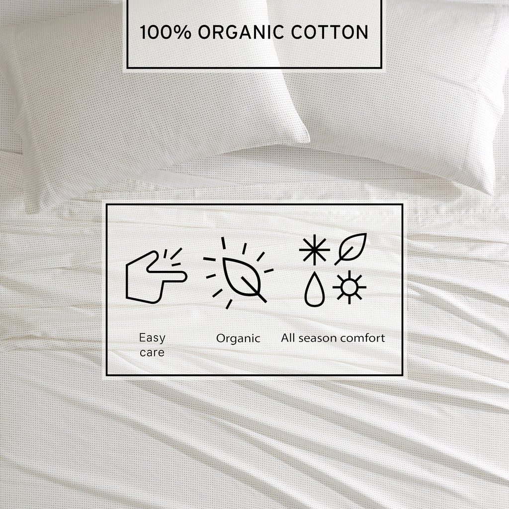 Marimekko Muru Open Beige Queen Sheet Set