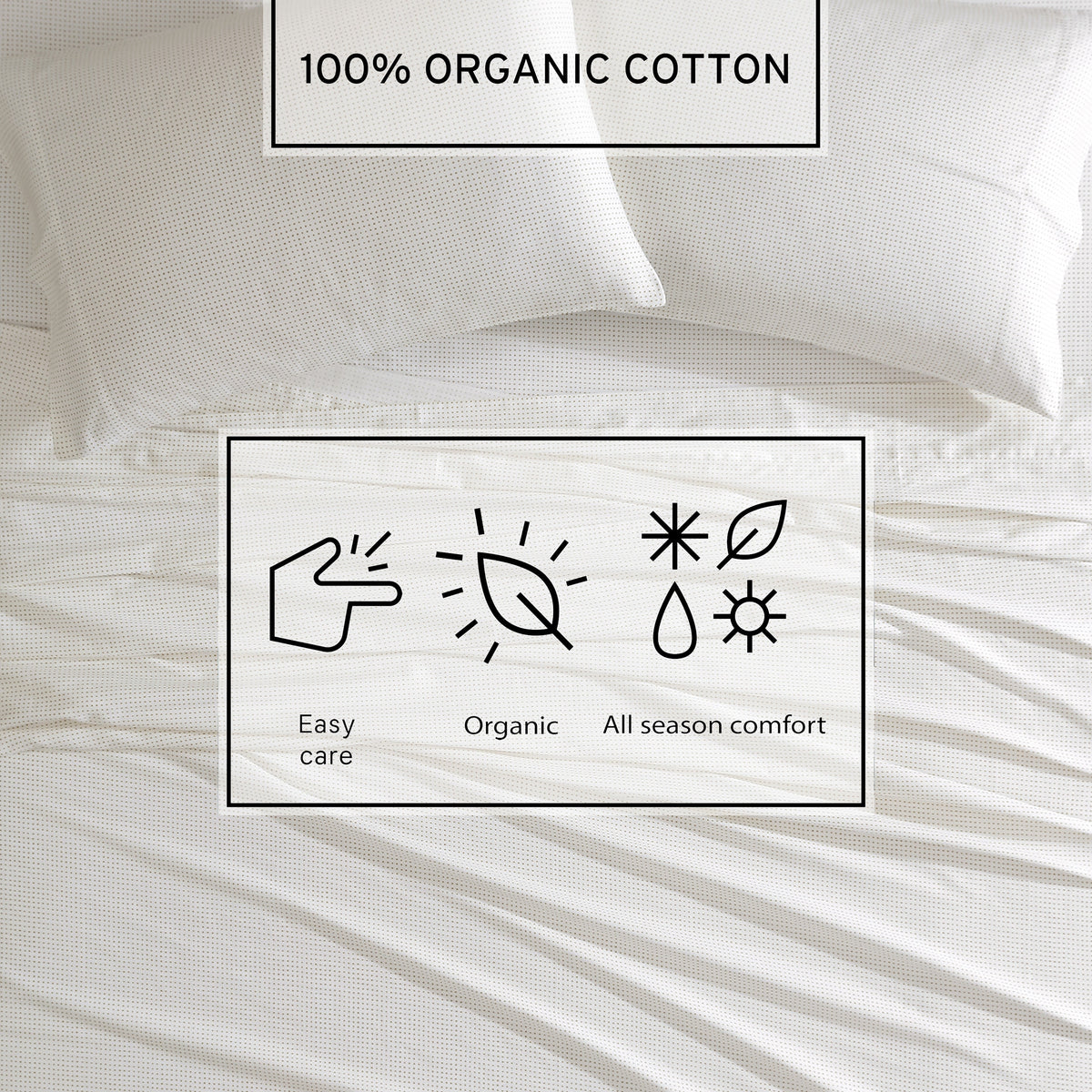 Marimekko Muru Open Beige Queen Sheet Set