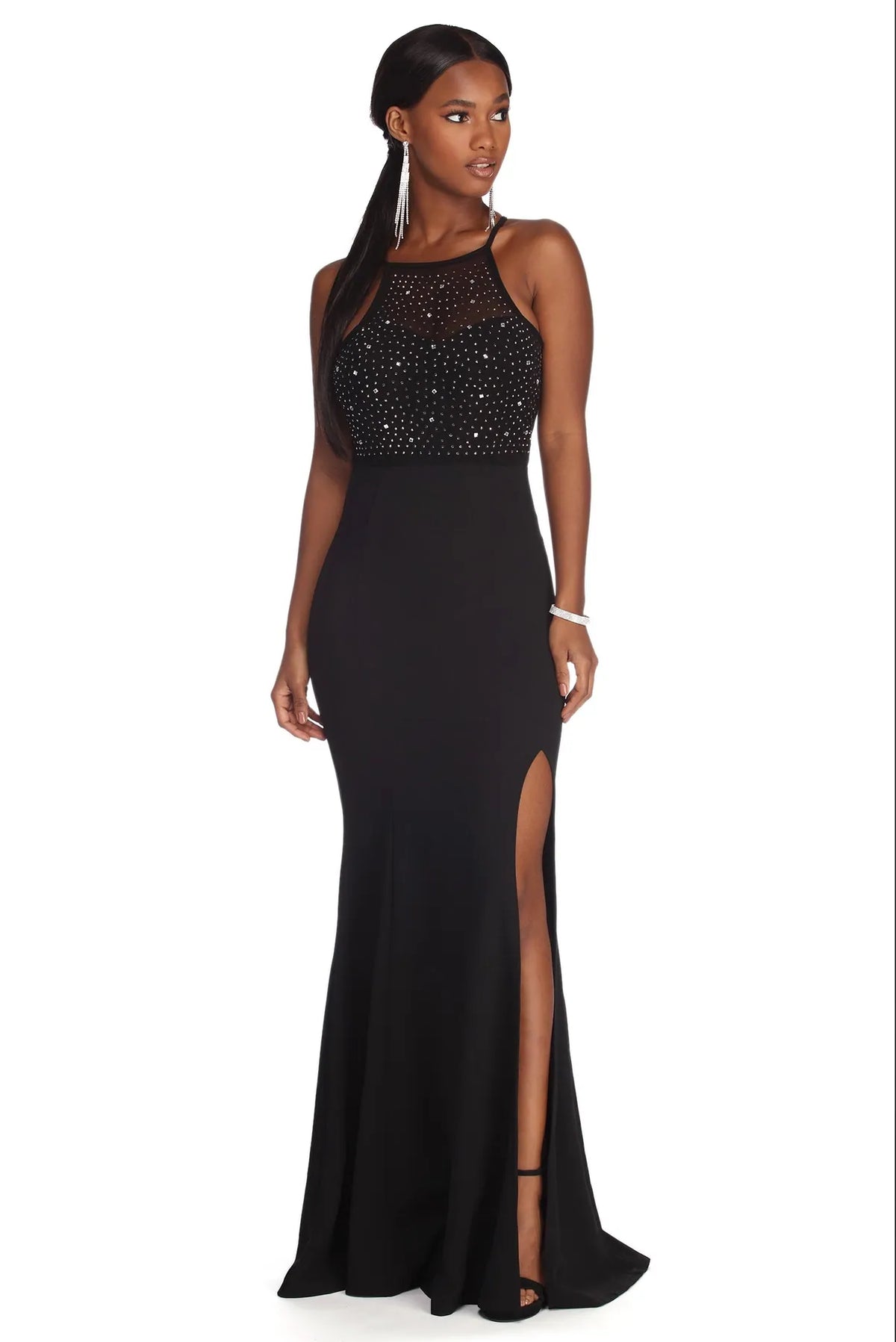 Melina Formal Heat Stone Dress