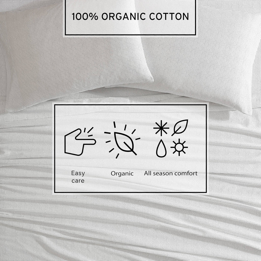 Marimekko Muru Open Navy Queen Sheet Set