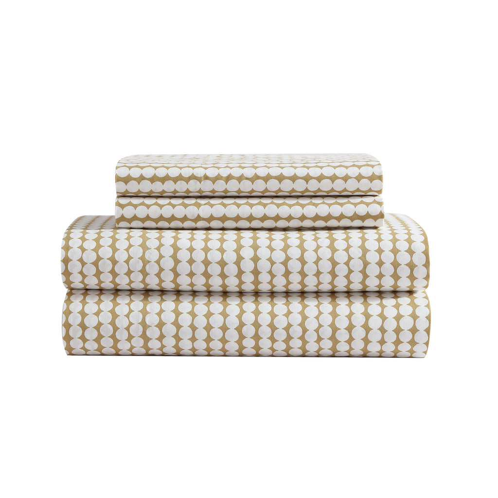 Marimekko Pikku Rasymatto Open Medium Beige King Sheet Set