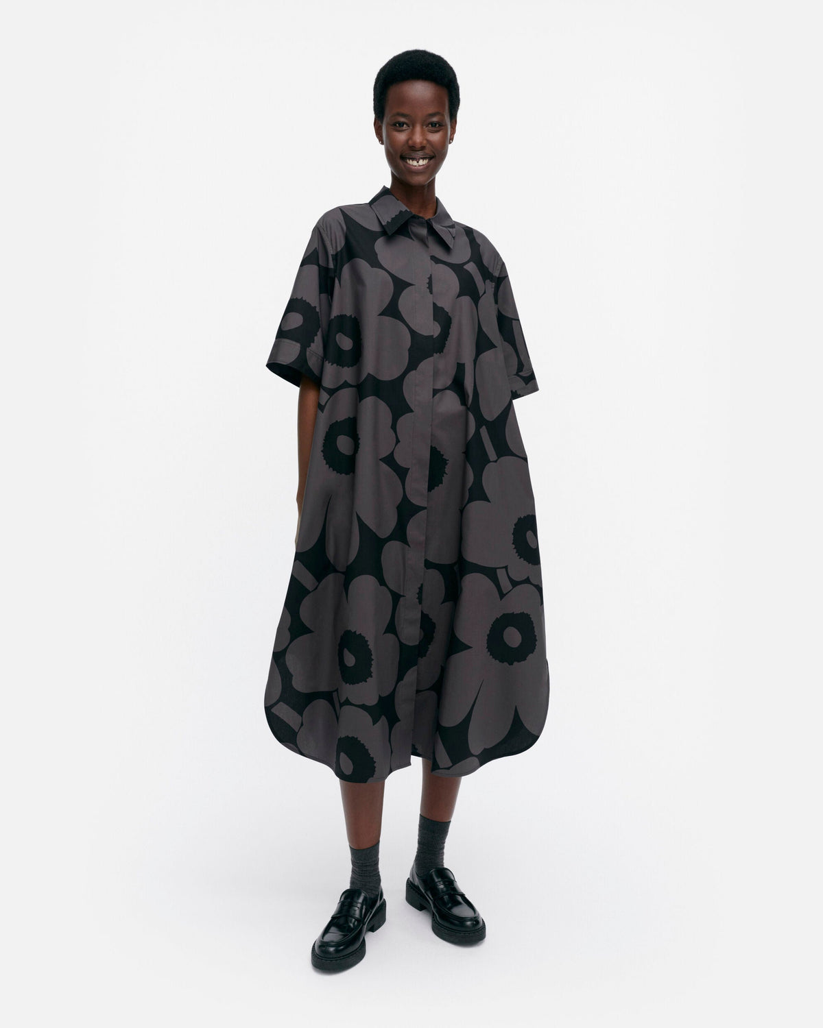 Popliini Unikko cotton dress