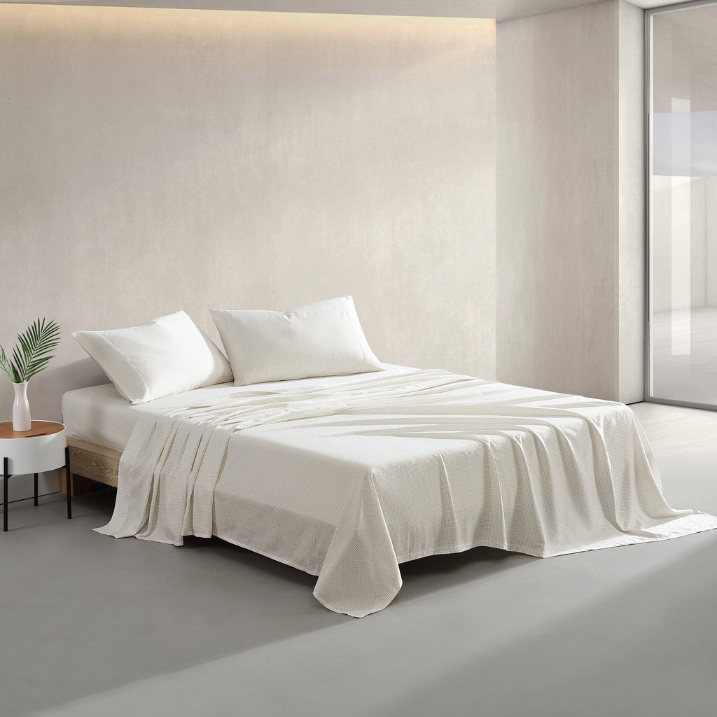 Marimekko Muru Open Beige Queen Sheet Set