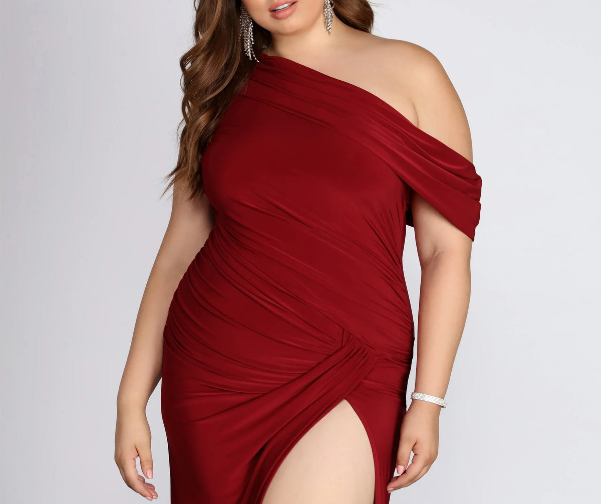 Plus Kaleigh Off Shoulder Dress